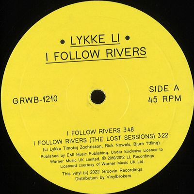 Lykke LI — I FOLLOW RIVERS EP vinyl cover