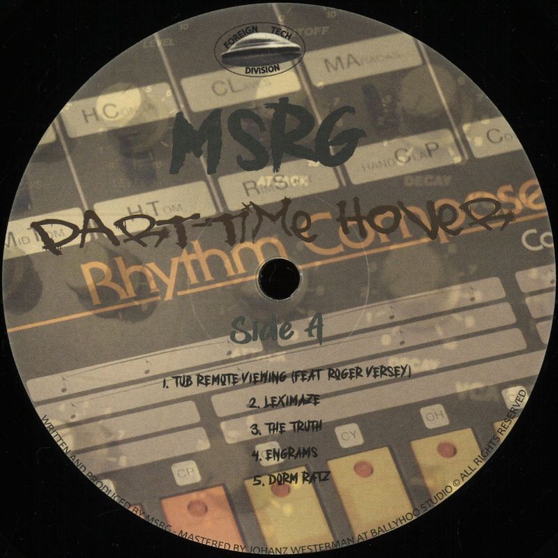 Msrg — Part-Time Hover LP vinyl cover