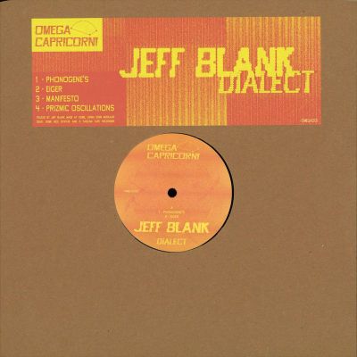 Jeff Blank — Dialect vinyl cover