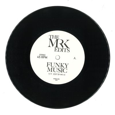 Mr. K — Funky Music / Giving Up vinyl cover