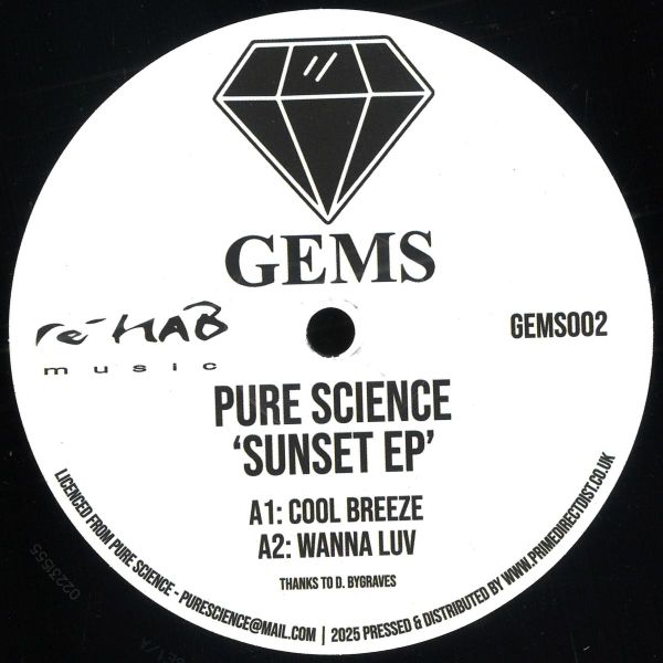 Pure Science — Sunset EP vinyl cover