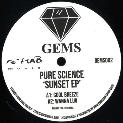 Pure Science — Sunset EP vinyl cover