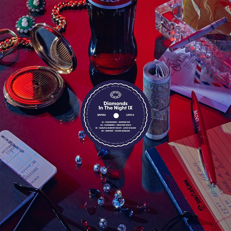 Various — DIAMONDS IN THE NIGHT VOL. 9 EP vinyl cover