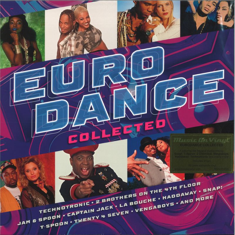 Various — Eurodance Collected LP 2x12" vinyl cover