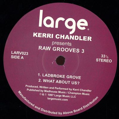 Kerri Chandler — Raw Grooves 3 vinyl cover