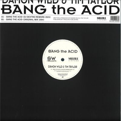Damon Wild, Tim Taylor — BANG THE ACID vinyl cover