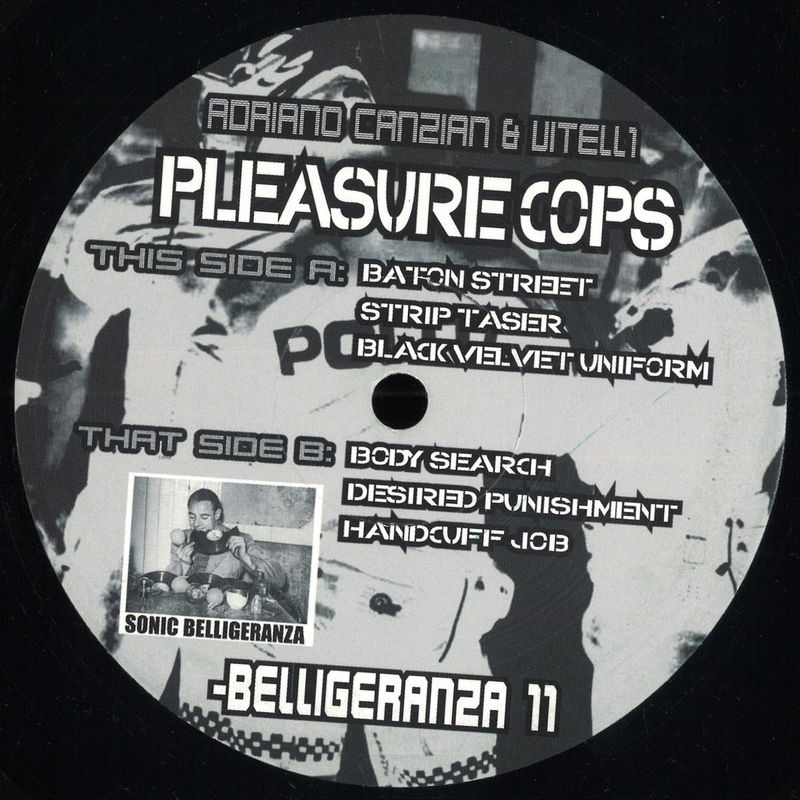Adriano Canzian, VITELL1 — PLEASURE COPS EP vinyl cover