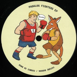 Future Buddhaaka., Riccardo/Cosmic Jd — Padalog Fighters EP vinyl cover