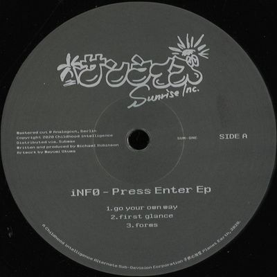 iNFO — Press Enter vinyl cover