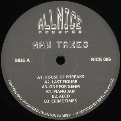 Raw Takes — House Of Phreaks EP vinyl cover