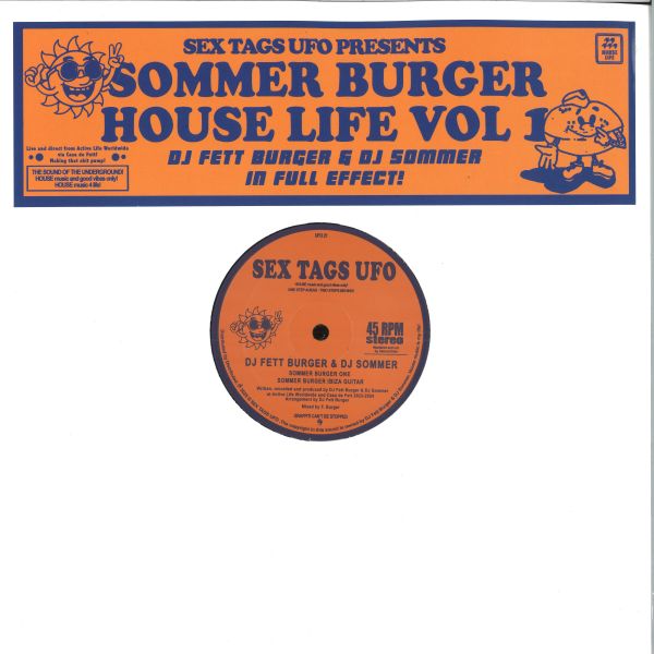 Dj Fett Burger, Dj Sommer — Sommer Burger House Life Vol 1 vinyl cover