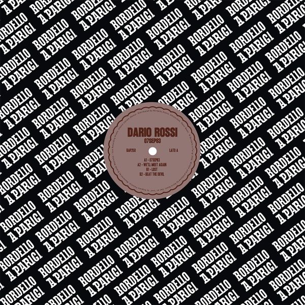 Dario Rossi — 07SEP83 EP vinyl cover