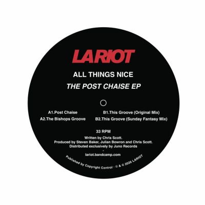 All Things Nice — The Post Chaise EP vinyl cover