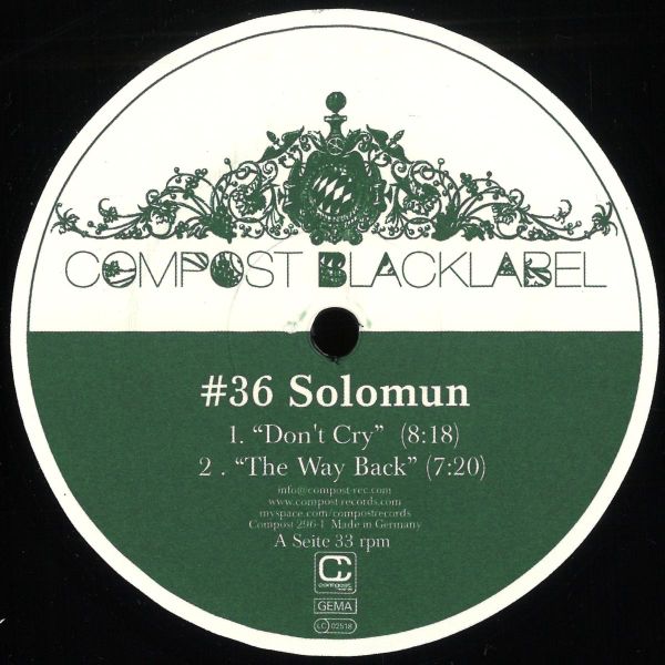 Solomun — Compost Black Label #36 vinyl cover