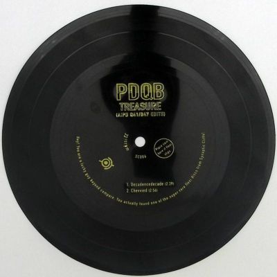 pdqb — Treasure (Flexi Disc 7") vinyl cover