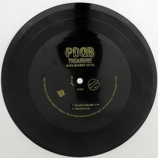 pdqb — Treasure (Flexi Disc 7") vinyl cover