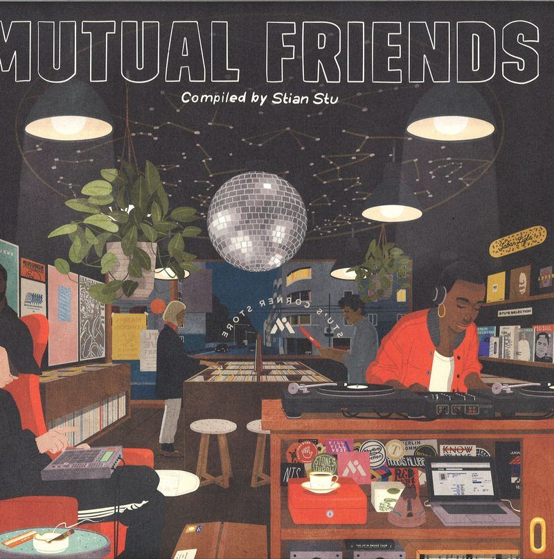 Mutual Intentions — Mutual Friends Compilation vinyl cover