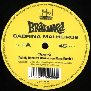 Sabrina Malheiros — Opara (Ashley Beedle's Afikanz On Mars Remixes) vinyl cover