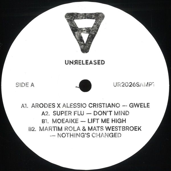 Arodes, Alessio Cristiano, Super Flu, Moeaike, Martim Rola, Mats Westbroek — Unreleased Records Vinyl Sampler vinyl cover