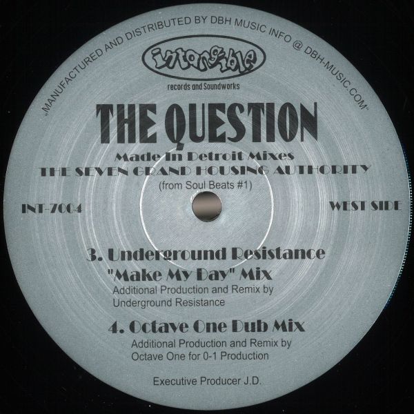 The Seven Grand Housing Authority — The Question - Made In Detroit Mixes vinyl cover