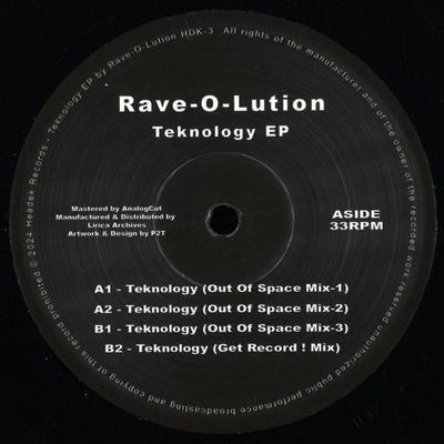 Rave-O-Lution — Teknology EP vinyl cover