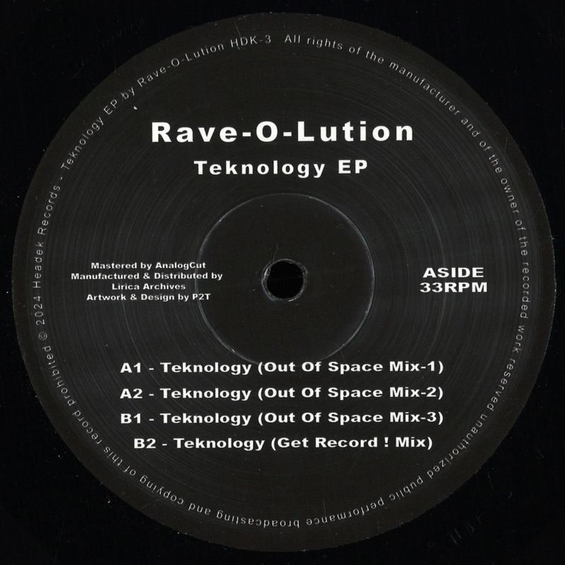 Rave-O-Lution — Teknology EP vinyl cover
