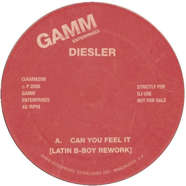 Diesler — CAN YOU FEEL IT vinyl cover