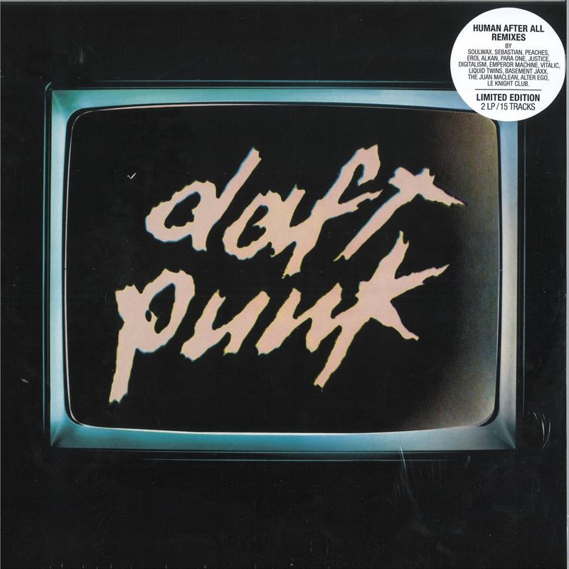 Daft Punk — HUMAN AFTER ALL REMIXES (2x12") vinyl cover