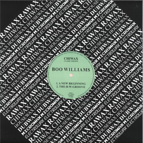 Boo Williams — A New Beginning vinyl cover