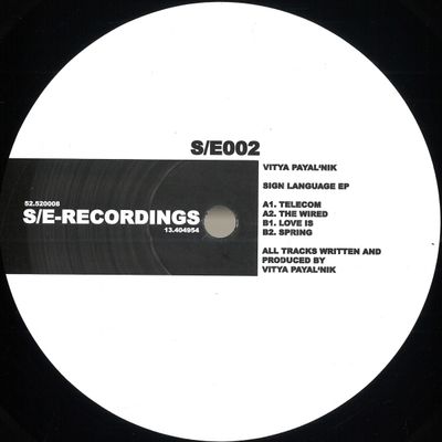 Vitya Payal'nik — Sign Language EP vinyl cover