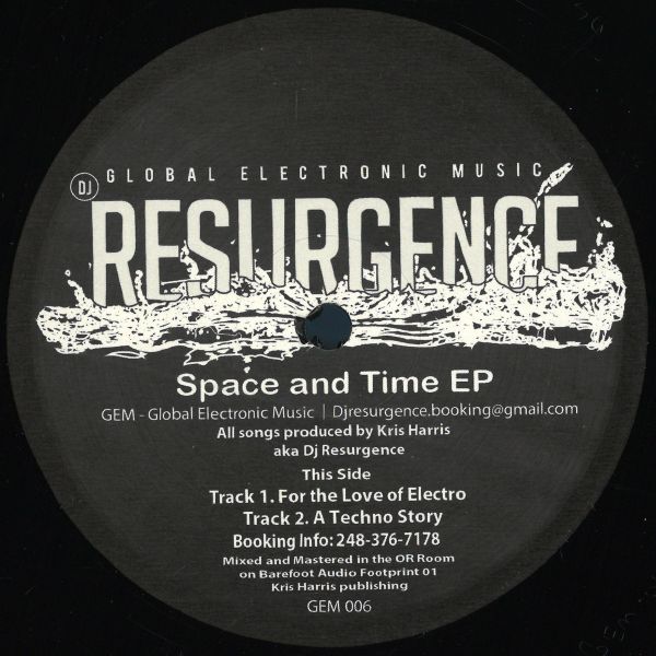 DJ Resurgence — Space And Time EP vinyl cover