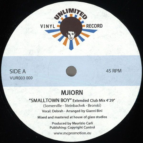Unknown Artist — SMALLTOWN BOY vinyl cover