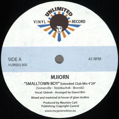 Unknown Artist — SMALLTOWN BOY vinyl cover