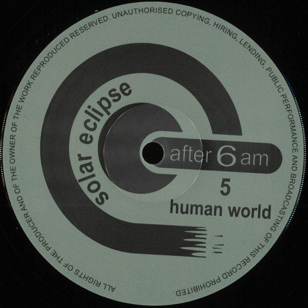 Solar Eclipse — Human World vinyl cover