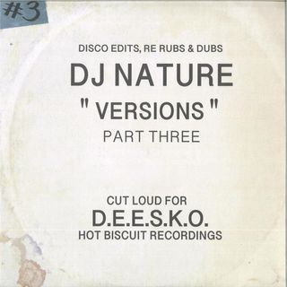 DJ Nature — Versions Part Three 2x12" vinyl cover