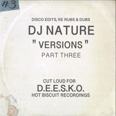 DJ Nature — Versions Part Three 2x12" vinyl cover