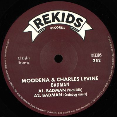 Moodena, Charles Levine — Badman vinyl cover