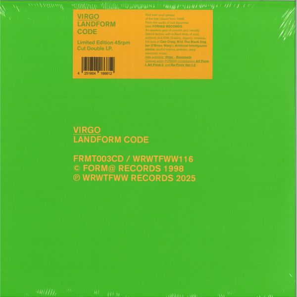 Virgo — Landform Code LP 2x12" vinyl cover