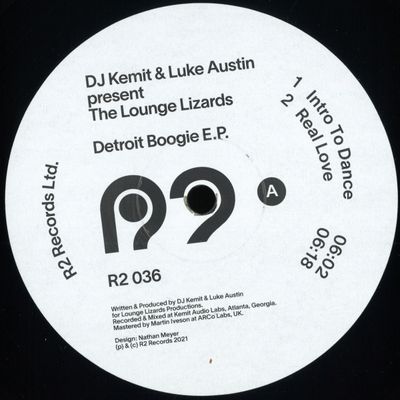 Dj Kemit, Luke Austin, The Lounge Lizards — Detroit Boogie E.P vinyl cover