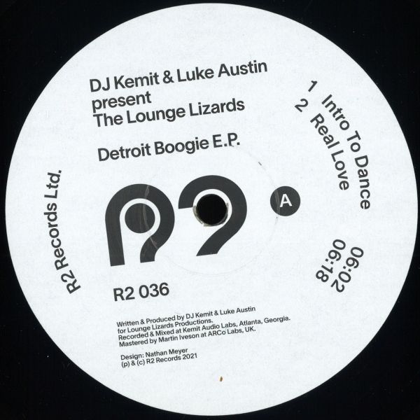 Dj Kemit, Luke Austin, The Lounge Lizards — Detroit Boogie E.P vinyl cover