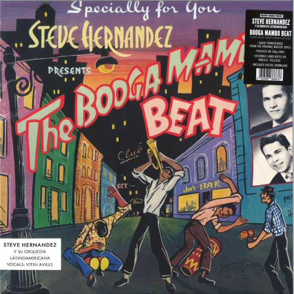 Steve Hernandez Y Su Orquesta Latinoamericana — The Booga Mambo Beat LP vinyl cover