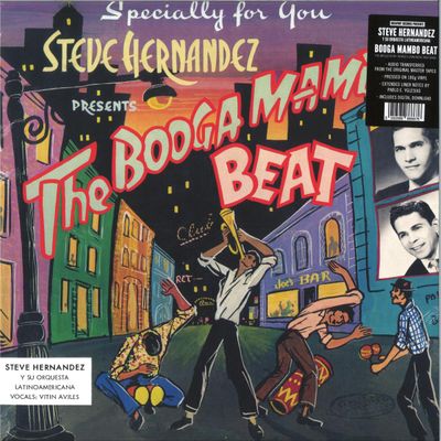 Steve Hernandez Y Su Orquesta Latinoamericana — The Booga Mambo Beat LP vinyl cover
