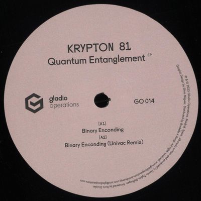 Krypton 81 — QUANTUM ENTANGLEMENT EP vinyl cover