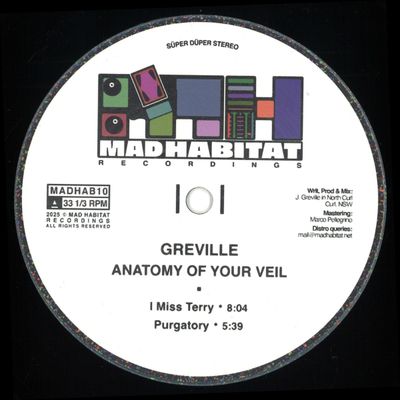 Greville — Anatomy Of Your Veil vinyl cover