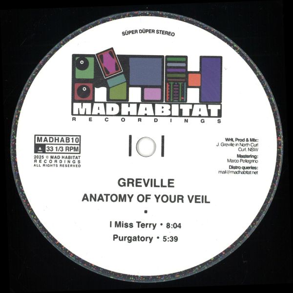 Greville — Anatomy Of Your Veil vinyl cover