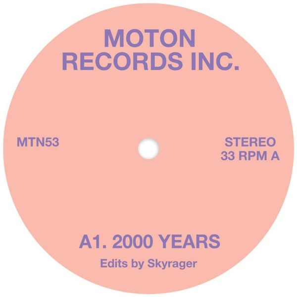 Moton Records Inc — Skyrager Edits vinyl cover