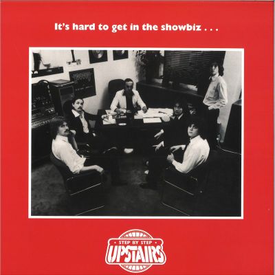 Upstairs — It's Hard To Get In The Showbiz vinyl cover
