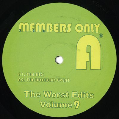 Members Only — The Worst Edits Volume 9 vinyl cover