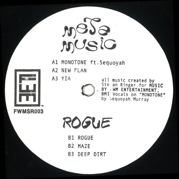 Stefan Ringer — Meta Music x Rogue EP vinyl cover