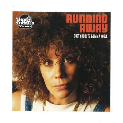 Dusty Donuts, Emma Noble — RUNNING AWAY (7") vinyl cover